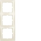 HAGER BOCCHIOTTI - Cornice tripla Berker S.1 bianco lucido
