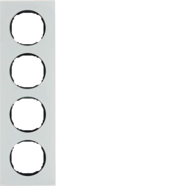 HAGER BOCCHIOTTI - Cornice quadrupla R.8 vetro bianco polare