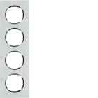HAGER BOCCHIOTTI - Cornice quadrupla R.8 vetro bianco polare