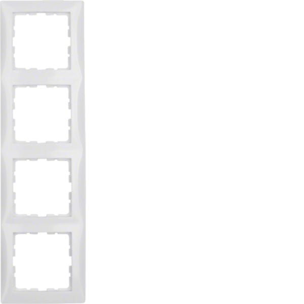 HAGER BOCCHIOTTI - CORNICE 3P SERIE S1 BIANCO POLARE OPACO