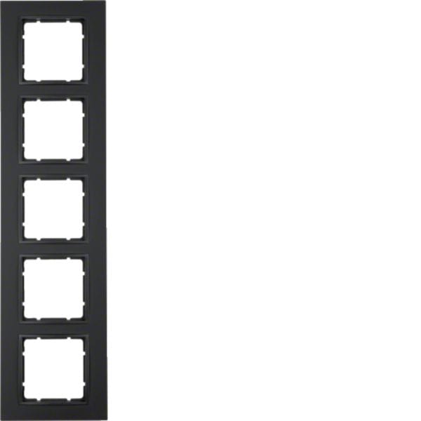 HAGER BOCCHIOTTI - Cornice quintupla Berker B.7 antracite opaco 10156626