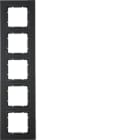 HAGER BOCCHIOTTI - Cornice quintupla Berker B.7 antracite opaco 10156626