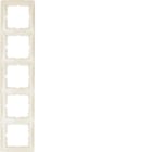 HAGER BOCCHIOTTI - Cornice quintupla per montaggio verticale Berker S.1 bianco lucido 10158912