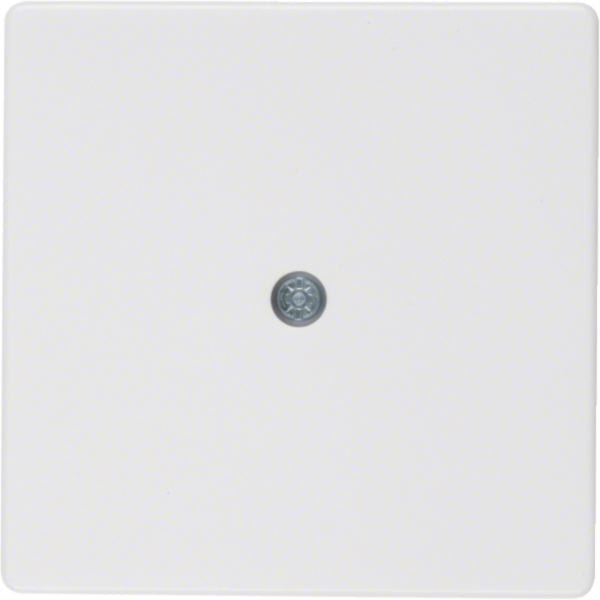 HAGER BOCCHIOTTI - Pezzo centrale per passacavo Berker Q.1/Q.3 bianco polare velluto 10196089