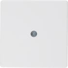 HAGER BOCCHIOTTI - Pezzo centrale per passacavo Berker Q.1/Q.3 bianco polare velluto 10196089