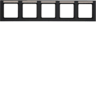 HAGER BOCCHIOTTI - Cornice quintupla x montaggio orizzontale con campo di scrittura Q.3 antracite 10256086