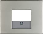 HAGER BOCCHIOTTI - Pezzo centrale con finestra TAE Berker K.5 acciaio inox, metallo opaco 10357004