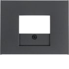 HAGER BOCCHIOTTI - Pezzo centrale con finestra TAE Berker K.1 antracite opaco, verniciato 10357006