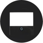 HAGER BOCCHIOTTI - Pezzo centrale con finestra TAE Berker R.1/R.3/R.?classic nero lucido 10382045