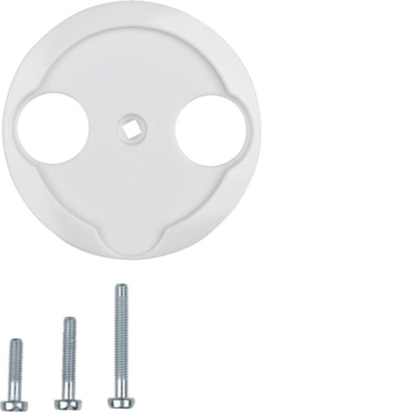 HAGER BOCCHIOTTI - Pezzo c.le x presa TV doppia Serie 1930/Glas/R.classic bianco polare lucido 103920