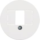 HAGER BOCCHIOTTI - Pezzo centrale con finestra TAE Serie 1930/Glas bianco polare lucido 1040