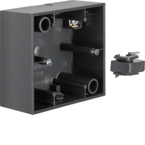 HAGER BOCCHIOTTI - Scatola a parete singola Berker B.3 antracite opaco 10411606