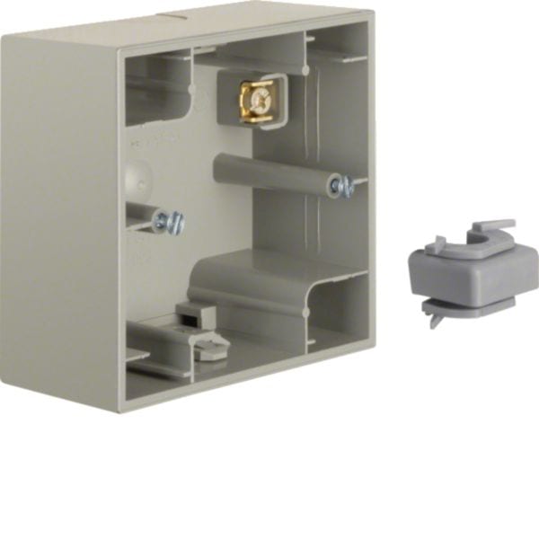 HAGER BOCCHIOTTI - Scatola a parete singola Berker K.5 acciaio inox opaco, verniciato