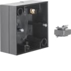 HAGER BOCCHIOTTI - Scatola a parete singola Berker R.3 nero lucido 10418935