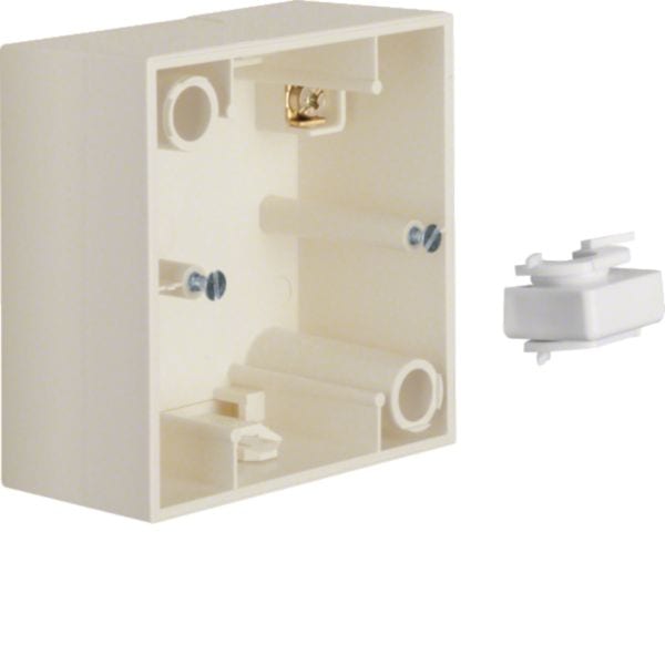 HAGER BOCCHIOTTI - Scatola a parete singola Berker S.1 bianco lucido 10418982