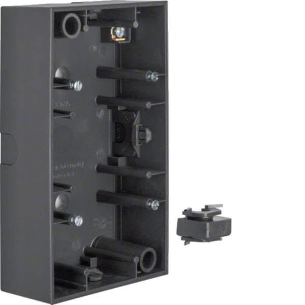 HAGER BOCCHIOTTI - Scatola a parete doppia verticale Berker B.3 antracite opaco 10421606