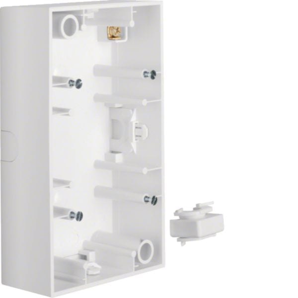 HAGER BOCCHIOTTI - Scatola a parete doppia verticale Berker B.3 bianco polare opaco 10421909