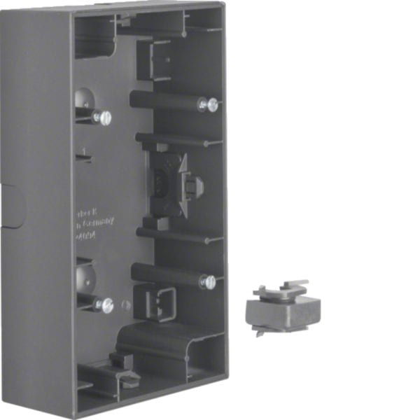 HAGER BOCCHIOTTI - Scatola a parete doppia verticale Berker K.1 antracite opaco, verniciato 10427006