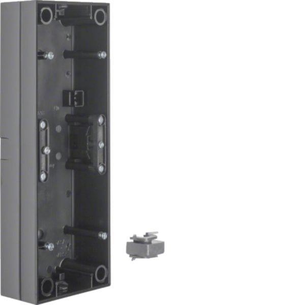 HAGER BOCCHIOTTI - Scatola a parete tripla Berker R.3 nero lucido 10438935