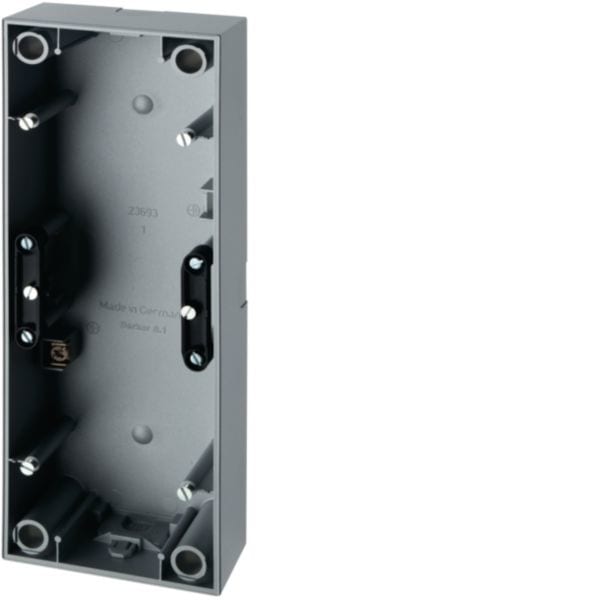 HAGER BOCCHIOTTI - Scatola a parete tripla Berker S.1 / Q.3 alu opaco