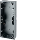 HAGER BOCCHIOTTI - Scatola a parete tripla Berker S.1 / Q.3 alu opaco