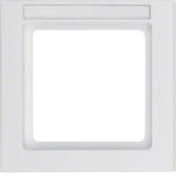 HAGER BOCCHIOTTI - Cornice singola Berker Q.3 bianco polare velluto