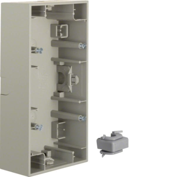 HAGER BOCCHIOTTI - Scatola a parete doppia orizzontale Berker K.5 acciaio inox opaco, verniciato 10527004