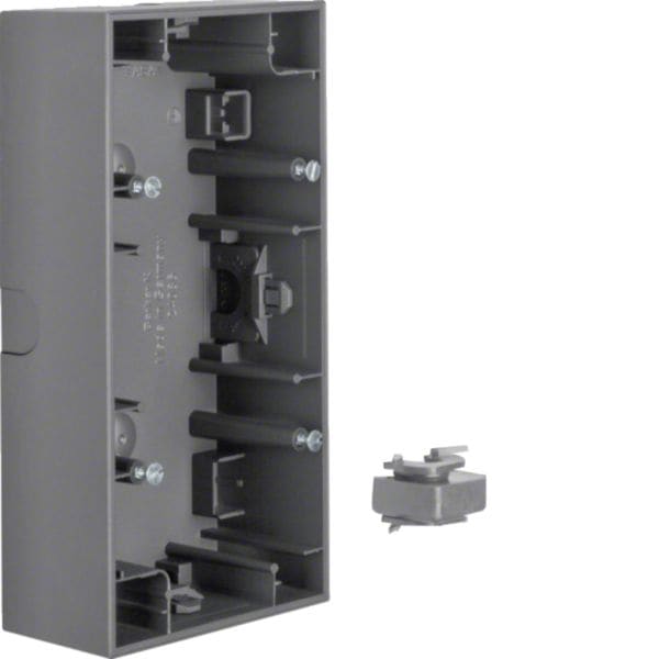 HAGER BOCCHIOTTI - Scatola a parete doppia orizzontale Berker K.1 antracite opaco, verniciato 10527006