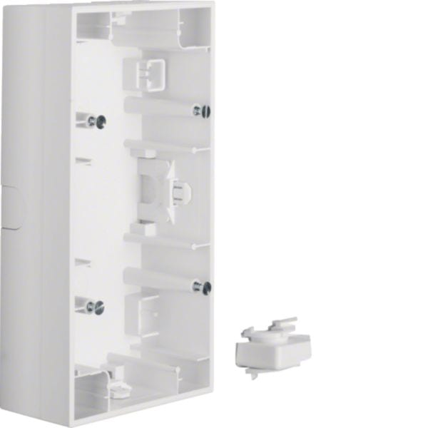 HAGER BOCCHIOTTI - Scatola a parete doppia orizzontale Berker K.1 bianco polare lucido 10527009