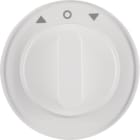 HAGER BOCCHIOTTI - Pezzo centrale con manopola x Commut. a manopola x venez., R.1/R.3 bianco polare
