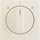 HAGER BOCCHIOTTI - Pezzo c.le con manopola x Commut. a 3 vie, senza posizione 0, S.1 bianco Luc.
