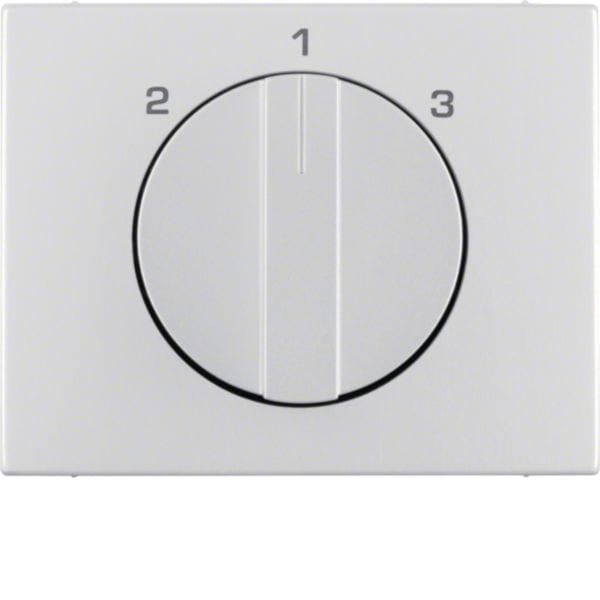 HAGER BOCCHIOTTI - Pezzo c.le con manopola x commutatore a 3 vie, senza posizione 0, K.5 alluminio 1088710300