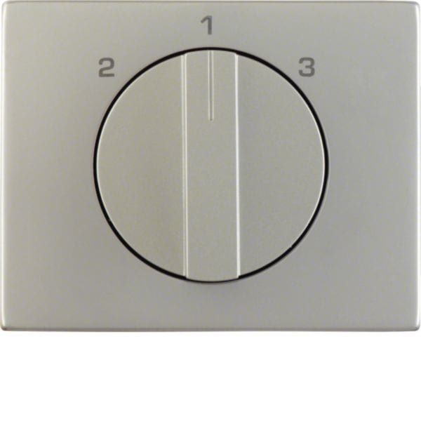 HAGER BOCCHIOTTI - Pezzo c.le con manopola x Commut. a 3 vie, senza posizione 0, K.5 acciaio inox