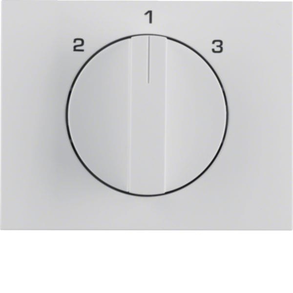 HAGER BOCCHIOTTI - Pezzo c.le con manopola x Commut. a 3 vie, senza posizione 0, K.1 Bianco pol. 1088710900