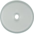HAGER BOCCHIOTTI - Placca in vetro per interruttore/pulsante a manopola Serie Glas chiaro lucido 1090