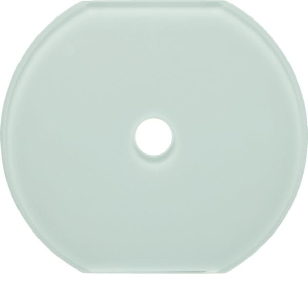 HAGER BOCCHIOTTI - Placca intermedia in vetro per interruttore/pulsante a manopola Serie Glas 109509