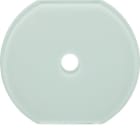 HAGER BOCCHIOTTI - Placca intermedia in vetro per interruttore/pulsante a manopola Serie Glas 109509