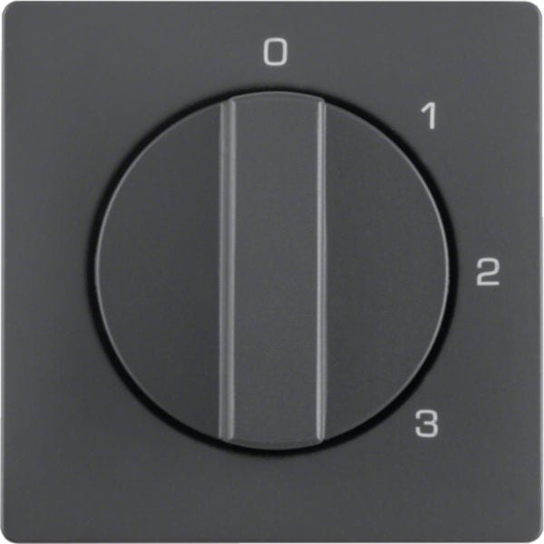 HAGER BOCCHIOTTI - Pezzo c.le con manopola x commutatore a 3 vie, con posizione 0, Q.x antracite 1096608600