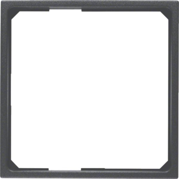 HAGER BOCCHIOTTI - Anello adattatore per pezzo centrale 50 x 50 mm Berker B.3/B.7 antracite opaco