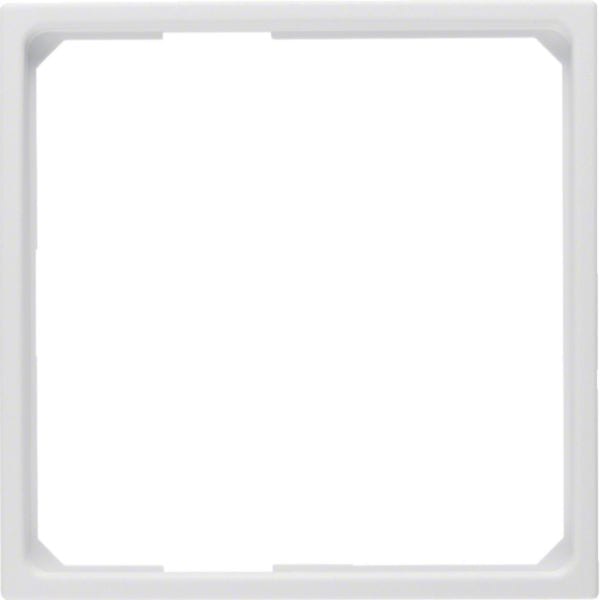 HAGER BOCCHIOTTI - Anello adattatore per pezzo centrale 50 x 50 mm S.1/B.3/B.7 bianco polare opaco 11091919
