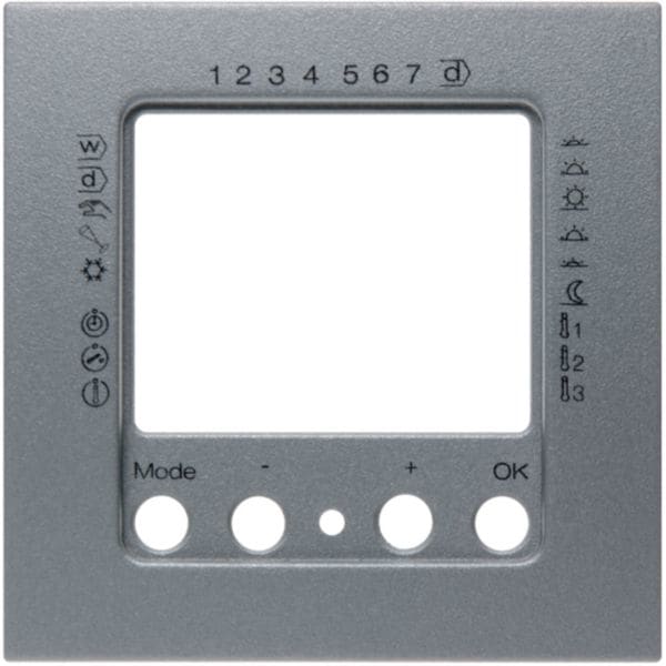 HAGER BOCCHIOTTI - Pezzo c.le x Termostato, temporizzato Serie B.7 alu opaco, vern. 11161404