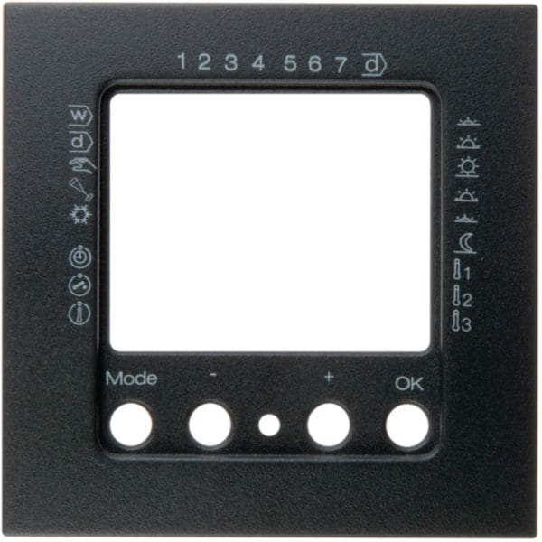 HAGER BOCCHIOTTI - Pezzo c.le x regolat. di temperatura, temporizzato Serie B.3/B.7 antrac.opaco 11161606