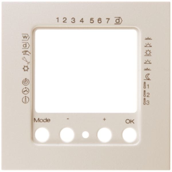 HAGER BOCCHIOTTI - Pezzo c.le x regolatore di temperatura, temporizzato Berker S.1 bianco lucido