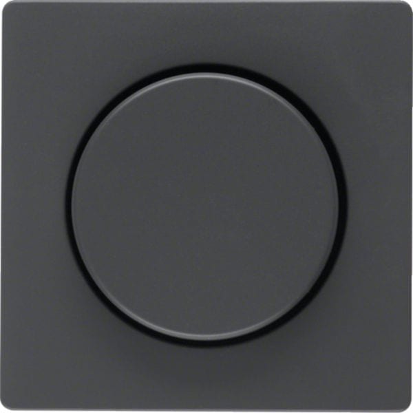 HAGER BOCCHIOTTI - Pezzo c.le x dimmer manopola/potenz. a rotaz. Serie Q.1/Q.3 antrac.vellut vern.