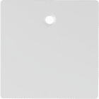 HAGER BOCCHIOTTI - Pezzo centrale per interruttore/pulsante a tirante Q.1/Q.3 bianco polare velluto 11466089