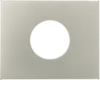HAGER BOCCHIOTTI - Pezzo centrale per pulsante/spia luminosa E10 K.5 acciaio inox opaco, verniciato