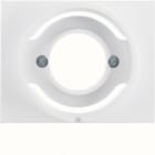 HAGER BOCCHIOTTI - Pezzo centrale per spia luminosa E14 Berker K.1 bianco polare lucido