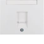 HAGER BOCCHIOTTI - Pezzo c.le con otturatore antipolvere Serie K.1 Bianco pol. Luc.