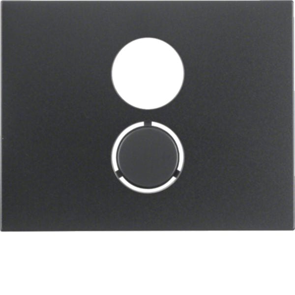 HAGER BOCCHIOTTI - Pezzo centrale x presa x altoparlanti Berker K.1 antracite opaco, verniciato 11847006