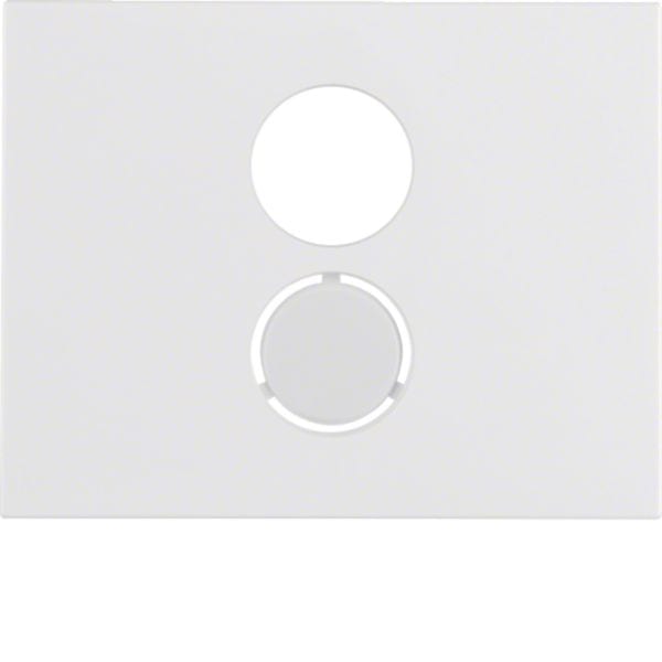 HAGER BOCCHIOTTI - Pezzo centrale per presa per altoparlanti Berker K.1 bianco polare lucido 11847009